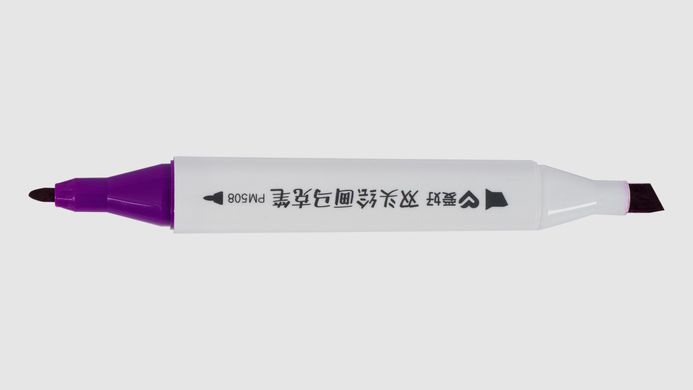 Набор двухсторонних скетч маркеров на спиртовой основе "Aihao" AH-PM508-100, 100 штук в пластиковом пенале