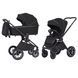 Коляска универсальная 2 в 1, CARRELLO Ultimo CRL-6516 BF (2in1 AIR) Pitch Black, черная, Карелло Ультимо