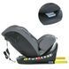 Автокрісло дитяче EL CAMINO i-HOLD, поворот 360&deg;, ISOFIX, зріст 40-150см, сіре, ME 1188 Shadow Gray