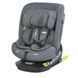 Автокрісло дитяче EL CAMINO i-HOLD, поворот 360&deg;, ISOFIX, зріст 40-150см, сіре, ME 1188 Shadow Gray