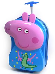Детский чемодан для путешествий на 4 колёсах 16", "Свинка Пеппа. Джорж" 520518