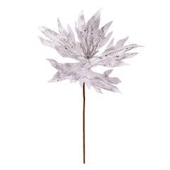 Квітка декоративна Novogod'ko Хризантема, срібло, 24 см, 973976