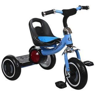 Велосипед дитячий триколісний Turbo Trike M 3650-M-1 рожевий, блакитний, колеса, що світяться