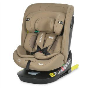 Автокрісло дитяче EL CAMINO i-HOLD, поворот 360&deg;, ISOFIX, зріст 40-150см, бежеве, ME 1188 Natural Beige