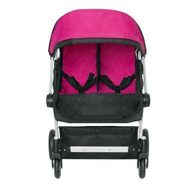 Коляска для ляльок трансформер, Melobo Carrello Connect для двійні, 9651A Hot pink