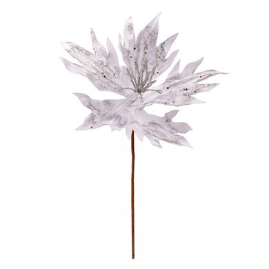 Квітка декоративна Novogod'ko Хризантема, срібло, 24 см, 973976