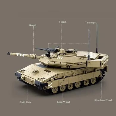 Конструктор для мальчика Sluban "Танк на радиоуправлении", 937 деталей, M38-B1022
