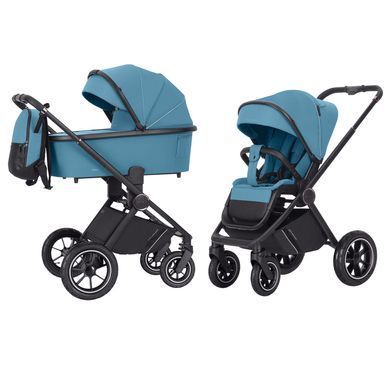 Коляска універсальна 2 в 1, візок CARRELLO Ultimo CRL-6516 BF (2in1 AIR) Aqua Blue, синя, Карелло Ультимо