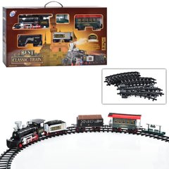 Игрушечная железная дорога "Классический поезд", 650 см, дым звук, свет, YY-127EN