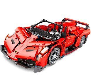 Конструктор для хлопчиків "Спортивна гоночна машина Lamborghini", червона, 32см, 1213 деталей, 8606
