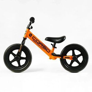 Велобег (беговел) детский, стальная рама, колеса EVA 12" дюймов, Corso Sprint JR-01258