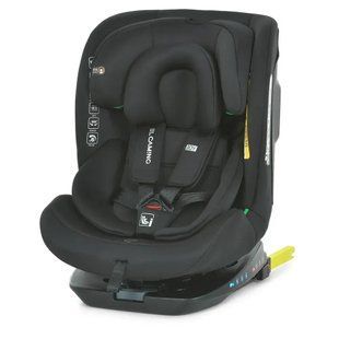 Автокрісло дитяче EL CAMINO i-JOY, поворот 360&deg;, ISOFIX, зріст 40-150см, чорне, ME 1205 Black