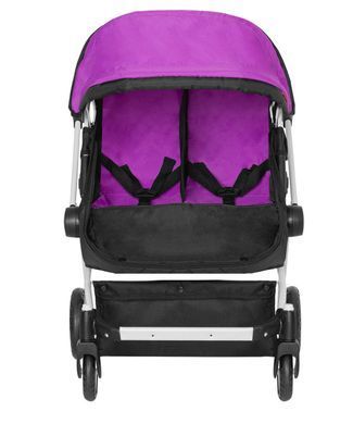 Коляска для ляльок трансформер, Melobo Carrello Connect для двійні, 9651A Purple