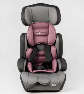 Автокрісло дитяче з бустером, 9-36кг, сіро-рожеве, JOY 36800 - VL