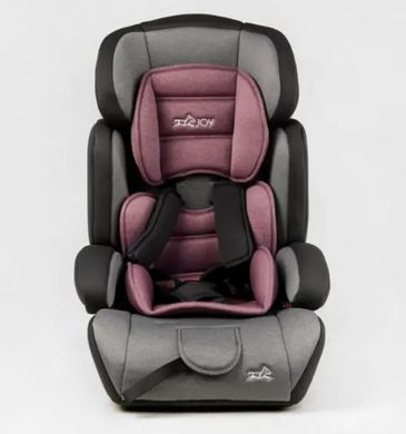 Автокрісло дитяче з бустером, 9-36кг, сіро-рожеве, JOY 36800 - VL