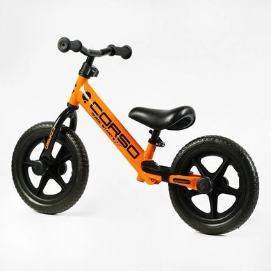 Велобег (беговел) детский, стальная рама, колеса EVA 12" дюймов, Corso Sprint JR-01258