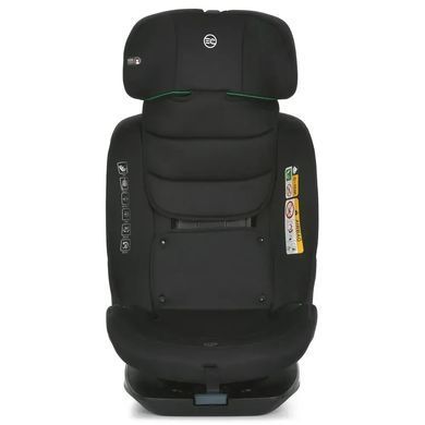 Автокрісло дитяче EL CAMINO i-JOY, поворот 360&deg;, ISOFIX, зріст 40-150см, чорне, ME 1205 Black