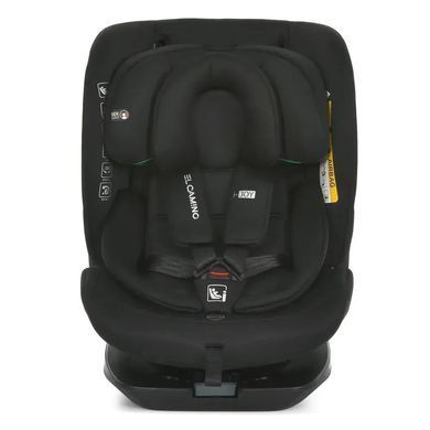 Автокрісло дитяче EL CAMINO i-JOY, поворот 360&deg;, ISOFIX, зріст 40-150см, чорне, ME 1205 Black