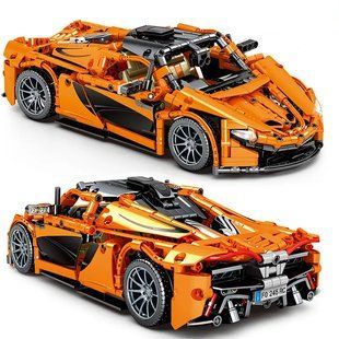 Конструктор для хлопчиків "Спортивна гоночна машина McLaren P1", помаранчева, 32см, 950 деталей, 8602
