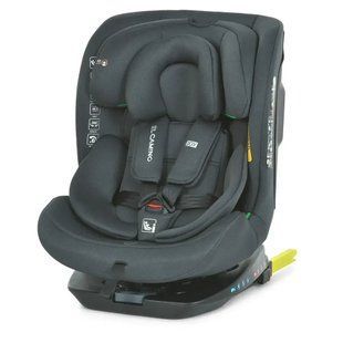 Автокрісло дитяче EL CAMINO i-JOY, поворот 360&deg;, ISOFIX, зріст 40-150см, сіре, ME 1205 Antracite