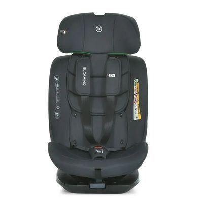 Автокрісло дитяче EL CAMINO i-JOY, поворот 360&deg;, ISOFIX, зріст 40-150см, сіре, ME 1205 Antracite