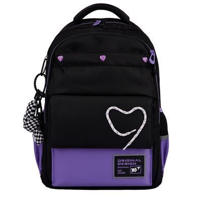 Рюкзак школьный YES Purple Hearts TS-48