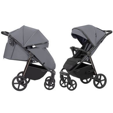Коляска прогулянкова CARRELLO Bravo Plus 2023 Storm Grey, CRL-5515, сіра, Карелло Браво