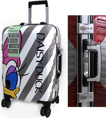 Дитячий чемодан дорожній 20" «Daisy Duck», кодовий замок + ключ, органайзер, підніжка