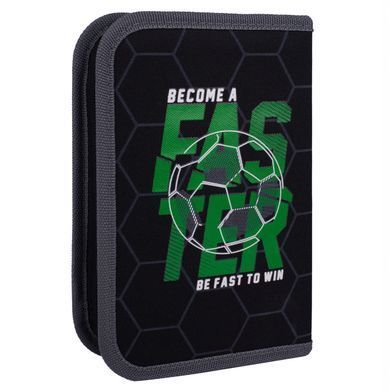 Пенал твердий YES одинарний з клапаном HP-03 Football TIme