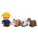 Игрушечный музыкальный трактор с прицепом и зверушками Limo Toy M 6303