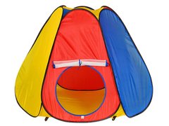 Палатка детская игровая большая "Пирамида" с занавеской