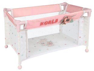 Кукольный игровой манеж (кроватка) DeCuevas для куклы, принт Коала, 50079