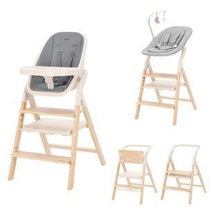 Стульчик для кормления деревянный CARRELLO Ergo CRL-16701 Carbon Grey