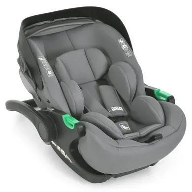Автокресло - переноска (бебикокон) детское, рост 40-87см, EL CAMINO i-FIX, ME 1110 Simple Gray