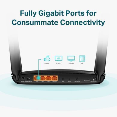 Интернет роутер TP-Link Archer MR600, 2.4Gz/5Gz, 4G+