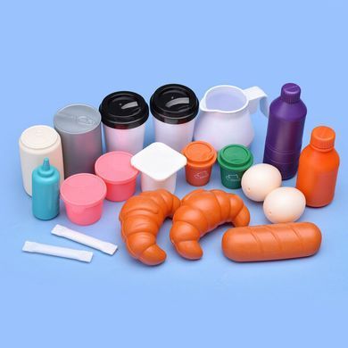 Детский игровой супермаркет магазин со сканером и продуктами, тележка, 54 предмета, 51х38х85 см,668-130