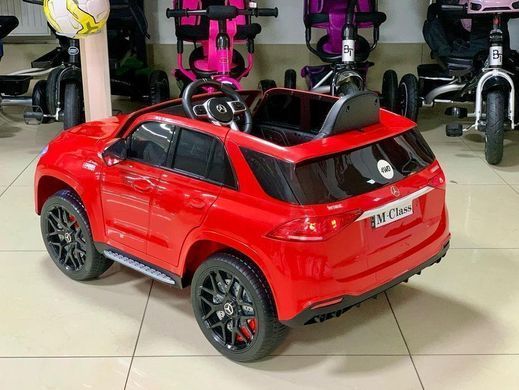 Дитячий одномісний електромобіль Машина Джип 4WD M 4781EBLR-3 Mercedes м'яке сидіння, MP3, USB, червоний