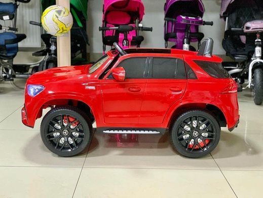 Дитячий одномісний електромобіль Машина Джип 4WD M 4781EBLR-3 Mercedes м'яке сидіння, MP3, USB, червоний
