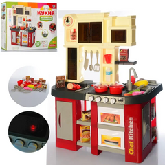 Детский игровой набор интерактивная кухня большая LIMO TOY 922-103 плита духовка мойка посуда звук свет