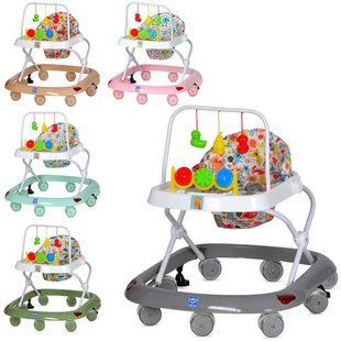 Детские музыкальные ходунки, интерактивные, с игровой панелью, Bambi M0541C