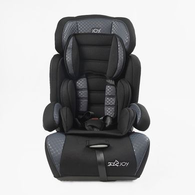 Автокрісло дитяче з бустером, 9-36кг, чорно-сіре, JOY 4771-03