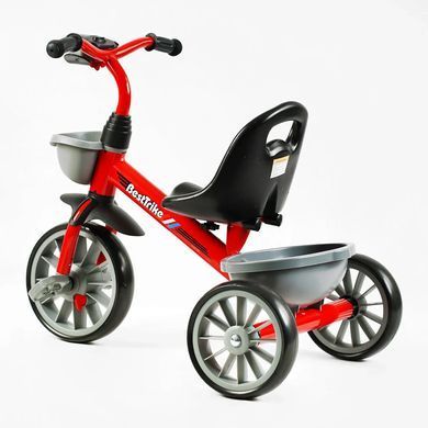 Велосипед дитячий триколісний з кошиком, музична фара, колеса EVA, Best Trike BS-23044