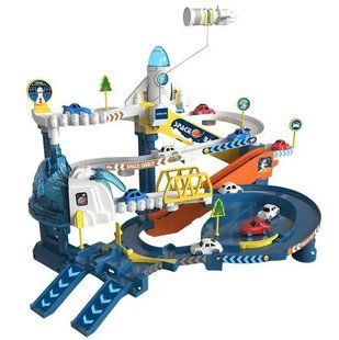 Игровой набор "Космическая парковка", трек, 6 машинок, звук, SJ 694 B