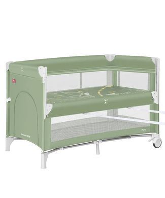 Манеж дитячий CARRELLO Porta CRL-18103 Mint Green (Карелло Порта), дворівневе дно, 125х65х79 см