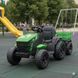 Электромобиль одноместный детский трактор с прицепом (M 6295EBLR-5)