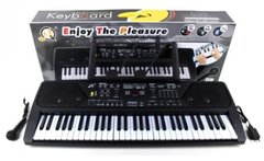 Детский игровой синтезатор, микрофон, 61 клавиша, MQ021UF