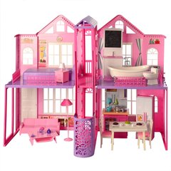 Кукольный домик с мебелью, 2 этажа, DEFA 8440-BF , 85*70*39 см, 8440-BF