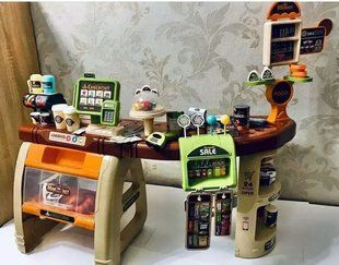 Дитячий ігровий супермаркет (магазин з прилавком), каса, звукові та світлові ефекти, 52 предмети, 668-69