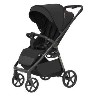 Коляска прогулянкова CARRELLO Bravo Carbon CRL-5530 Deep Black, Карелло Браво Карбон + LED-освітлення