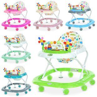 Детские музыкальные ходунки, интерактивные, с игровой панелью, Bambi M 3619-2